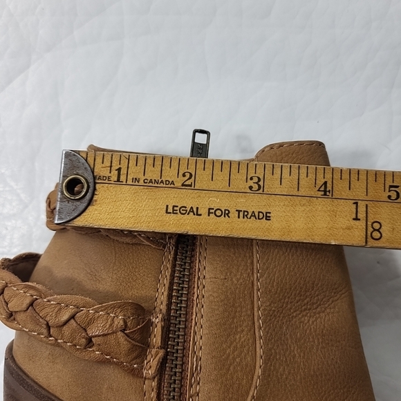 Steve Madden Bootie Size 7.5 Brown Tender Braided Strap Ankle Boot Women’s - Picture 8 of 9